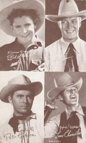 1947 Exhibits All-Star Cowboys #NNO Bob Steele / Jack Luden / Peter Cookson / Lane Chandler Front