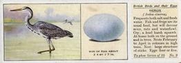 1936 Ty-phoo Tea British Birds and Their Eggs #9 Heron Front