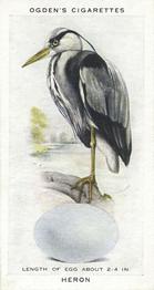 1939 Ogden's British Birds and Their Eggs #12 Heron Front