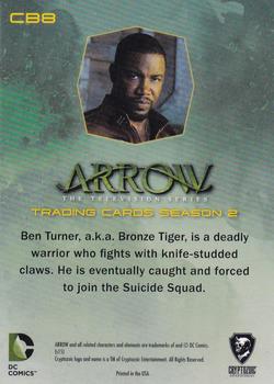 2015 Cryptozoic Arrow: Season 2 - Character Bios #CB8 Bronze Tiger Back