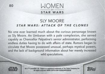 2020 Topps Women of Star Wars - Orange #80 Sly Moore Back