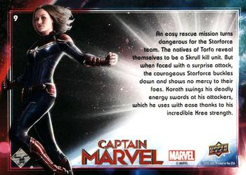 2020 Upper Deck Marvel Avengers Endgame & Captain Marvel - Captain Marvel #9 Korath Back