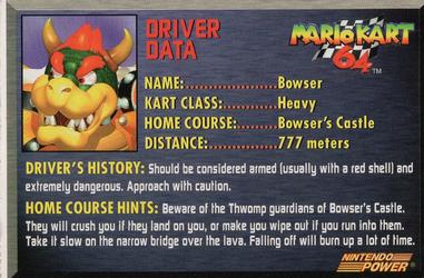 1994-97 Nintendo Power Magazine Inserts #NNO Mario Kart 64 - Bowser Back