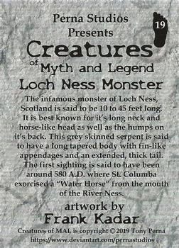 2019 Perna Studios Creatures of Myth and Legend #19 Loch Ness Monster Back