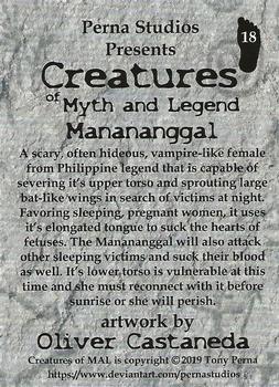 2019 Perna Studios Creatures of Myth and Legend #18 Manananggai Back