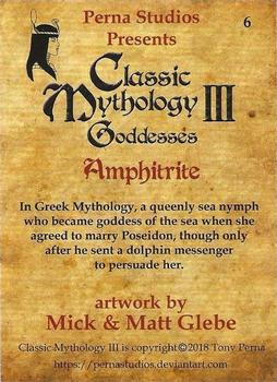 2018 Perna Studios Classic Mythology III: Goddesses #6 Amphitrite Back