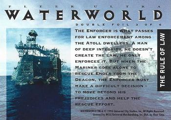 1995 Ultra Waterworld - Double Foil #3 The Rule of Law Back