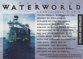 1995 Ultra Waterworld - Double Foil #5 Stalker and Stalked Back