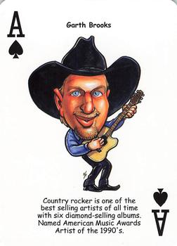 2019 Hero Decks Country Music Legends Playing Cards #A♠ Garth Brooks Front