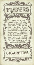 1900 Player's Cities of the World #9 Berlin Back