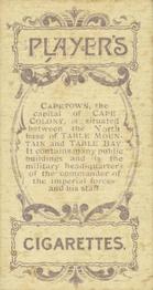 1900 Player's Cities of the World #36 Cape Town Back