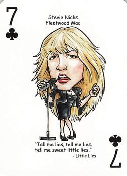2019 Hero Decks Rock 'n Roll: A Tribute to Rock Playing Cards #7♣ Stevie Nicks Front