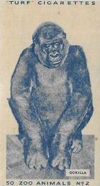 1954 Turf Zoo Animals #2 Gorilla Front