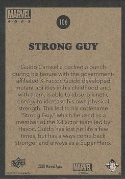 2020 Upper Deck Marvel Ages #106 Strong Guy Back