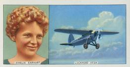 1936 Carreras Famous Airmen & Airwomen #25 Amelia Earhart (Mrs. Putnam) Front