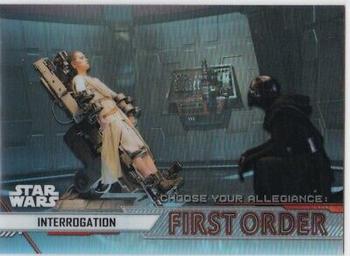 2020 Topps Chrome Star Wars Perspectives Resistance vs. the First Order - Choose Your Allegiance: First Order #CF-2 Interrogation Front