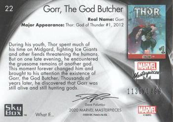 2020 SkyBox Marvel Masterpieces - What If #22 Gorr The God Butcher Back