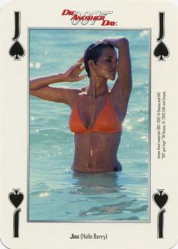 2002 Cartamundi James Bond Die Another Day Playing Cards #J♠ Jinx (Halle Berry) Front