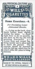 1914 Wills's Physical Culture #6 Home Exercises - 6 Back