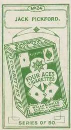 1926 Four Aces Stage and Film Stars (Numbered) #24 Jack Pickford Back