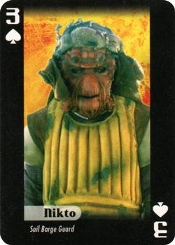 2007 Cartamundi Star Wars Villains Playing Cards #3♠ Nikto Front