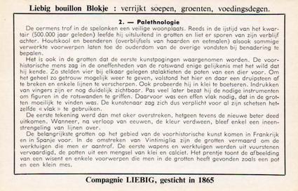 1956 Liebig Speleologie (Caving) (Dutch Text) (F1655, S1656) #2 Palethnologie Back