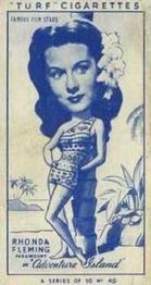 1949 Turf Famous Film Stars #45 Rhonda Fleming Front