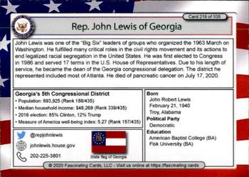 2020 Fascinating Cards United States Congress #219 John Lewis Back