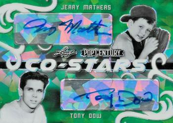 2020 Leaf Metal Pop Century - Co-Stars Dual Autographs Crystals Green #CS-17 Jerry Mathers / Tony Dow Front