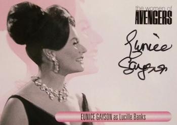2014 Unstoppable Cards The Women of the Avengers - Autographs #WAEG Eunice Gayson Front