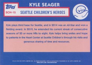 2020 Topps Seattle Children's Heroes #SCH-15 Kyle Seager Back
