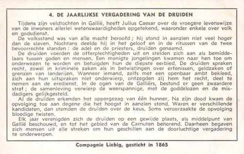 1956 Liebig Bedevaartplaatsen (Pilgrimages) (Dutch Text) (F1647, S1647) #4 De jaarlijkse vergadering van de Druiden Back