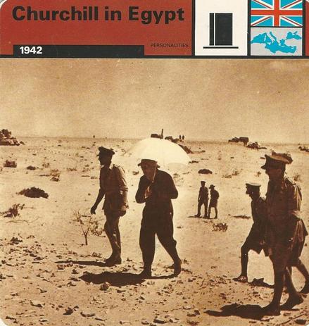 1977 Edito-Service World War II - Deck 03 #13-036-03-11 Churchill in Egypt Front