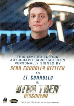 2020 Rittenhouse Star Trek Discovery Season Two - Autographs (Full Bleed Design) #NNO Sean Connolly Affleck Back