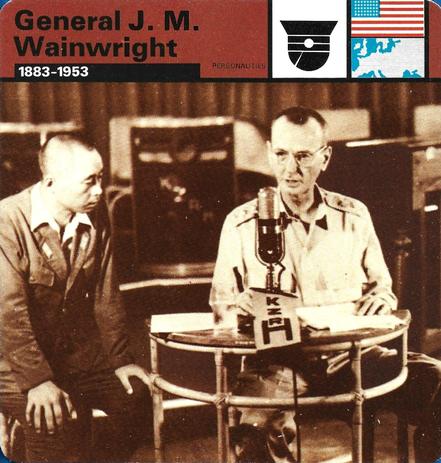 1977 Edito-Service World War II - Deck 73 #13-036-73-05 General J. M. Wainwright Front