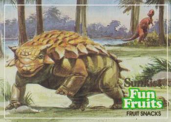 1987 Sunkist Fun Fruits Encyclopedia Britannica DinoFacts #A1 Ankylosaurus Front