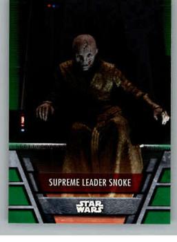2020 Topps Star Wars Holocron Series - Green #FO-5 Supreme Leader Snoke Front