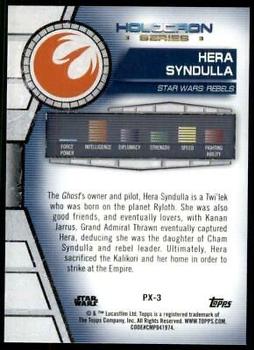 2020 Topps Star Wars Holocron Series - Green #PX-3 Hera Syndulla Back