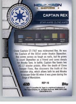 2020 Topps Star Wars Holocron Series - Foilboard #REP-16 Captain Rex Back
