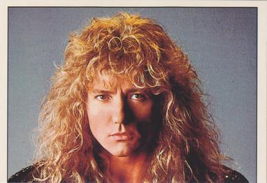 1990 Panini Fan Club Collection Pop Star Stickers #146 Whitesnake / David Coverdale Front