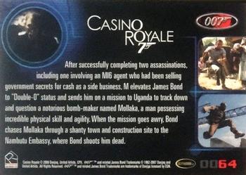 2007 Rittenhouse The Complete James Bond 007 - Casino Royale Expansion #0064 Casino Royale – 40th Anniversary Back