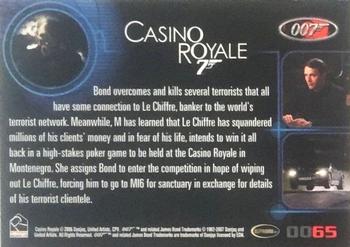 2007 Rittenhouse The Complete James Bond 007 - Casino Royale Expansion #0065 Casino Royale – 40th Anniversary Back