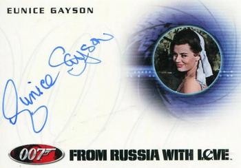 2011 Rittenhouse James Bond Mission Logs - 40th Anniversary Autographs #A160 Eunice Gayson Front