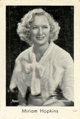 1930-39 Josetti Filmbilder Series 3 #705 Miriam Hopkins Front