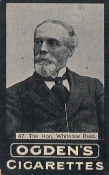 1902 Ogden's General Interest Series C #C47 Whitelaw Reid Front