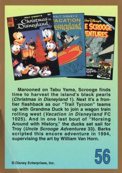 1992 Gladstone Carl Barks Uncle Scrooge Adventures #56 Christmas in Disneyland #1, 1957, Vacation in Disneyland FC 1025, 1969, and Uncle Scrooge Adventures #33, 1995 Back