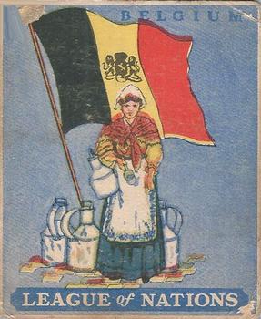 1934 Novelty Gum League of Nations R80 #9 Belgium Front