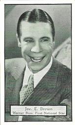 1933 Turf Personality Series Film Stars #68 Joe E. Brown Front