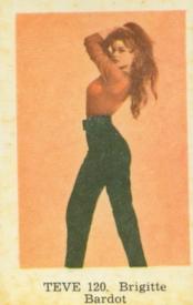 1962 Dutch Gum Series TEVE #TEVE120 Brigitte Bardot Front