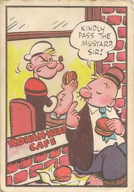 1959 Chix Confectionery Popeye #45 Kindly pass the mustard, sir! Front
